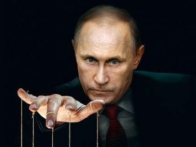 Путин - кукловод. Коллаж: Derek Bacon / Getty Images Путин - кукловод. Коллаж: Derek Bacon / Getty Images