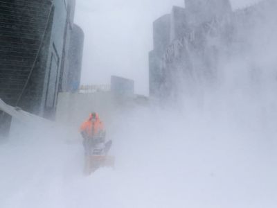 Снегопад в Москве,13.02.21. Фото: t.me/SerpomPo