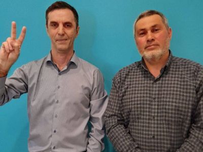 Мурад Манапов и Эдуард Атаев. Фото: Штаб Навального в Махачкале Мурад Манапов и Эдуард Атаев. Фото: Штаб Навального в Махачкале