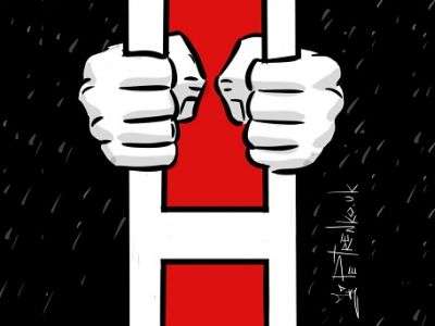 Навальный в тюрьме. Рис. А.Петренко: www.instagram.com/petrenkoandryi Навальный в тюрьме. Рис. А.Петренко: www.instagram.com/petrenkoandryi