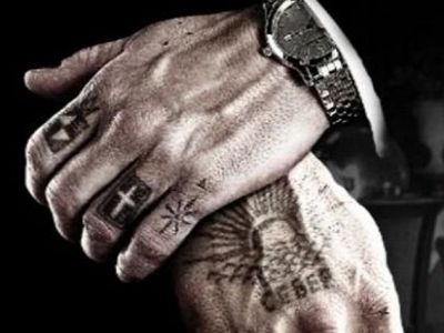 Криминальные татуировки. Фото: 24news.ge Криминальные татуировки. Фото: 24news.ge