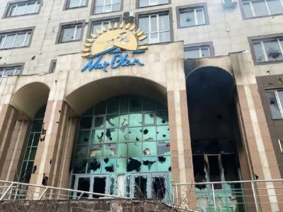 Разгромленная штаб-квартира партии "Нур-Отан" в Алматы. Фото: РИА Новости Разгромленная штаб-квартира партии "Нур-Отан" в Алматы. Фото: РИА Новости