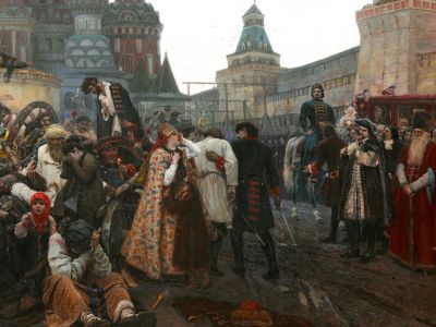 В.Суриков, "Утро стрелецкой казни" (фрагмент): ru.wikipedia.org В.Суриков, "Утро стрелецкой казни" (фрагмент): ru.wikipedia.org