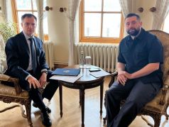 Главы делегаций РФ и Украины Владимир Мединский и Давид Арахамия на переговорах в Стамбуле, 29.03.22. Фото: t.me/stormdaily