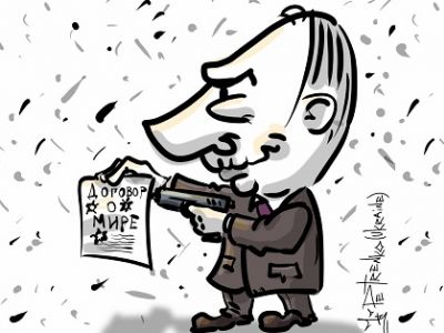 Путин и его "договоры". Карикатура А.Петренко: PetrenkoAndryi Путин и его "договоры". Карикатура А.Петренко: PetrenkoAndryi