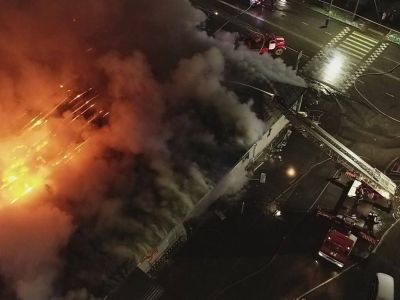 Пожар в клубе "Полигон" (Кострома). Фото: t.me/yigal_levin