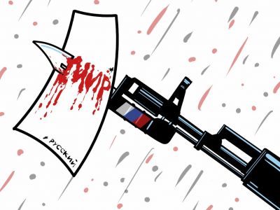 "Мир" по Путину. Карикатура А.Петренко: t.me/PetrenkoAndryi "Мир" по Путину. Карикатура А.Петренко: t.me/PetrenkoAndryi