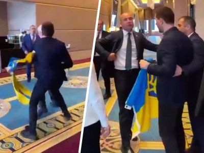 Драка делегатов из Украины и РФ. Фото: РИА "Новости" Драка делегатов из Украины и РФ. Фото: РИА "Новости"