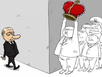 Коронация. Карикатура С.Елкина: telegra.ph