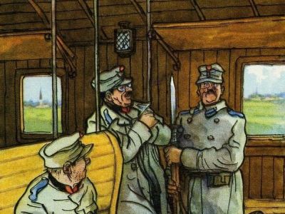 И.Семенов, иллюстрация к "Похождениям бравого солдата Швейка": соцсети И.Семенов, иллюстрация к "Похождениям бравого солдата Швейка": соцсети