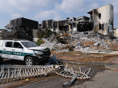 Сдерот, руины полицейского участка, 8.10.23. Фото: АР Сдерот, руины полицейского участка, 8.10.23. Фото: АР