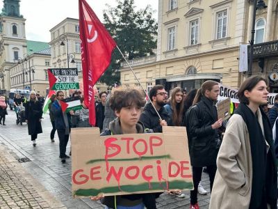 ПроХАМАСовская демонстрация в Варшаве. Фото: t.me/nexta_live ПроХАМАСовская демонстрация в Варшаве. Фото: t.me/nexta_live