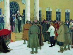 Борис Кустодиев, "Освобождение крестьян (Чтение манифеста)": ru.wikipedia.org