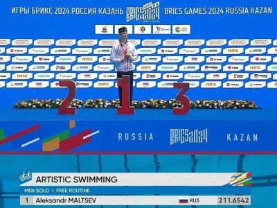Александр Мальцев, единственный синхронист на Играх БРИКС. Фото: t.me/vityakravchenko Александр Мальцев, единственный синхронист на Играх БРИКС. Фото: t.me/vityakravchenko