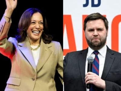 Камала Харрис, Джей Ди Вэнс. Коллаж: Reuters Камала Харрис, Джей Ди Вэнс. Коллаж: Reuters