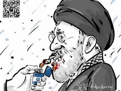 Режиму аятолл дали прикурить! Карикатура А.Петренко: t.me/PetrenkoAndryi