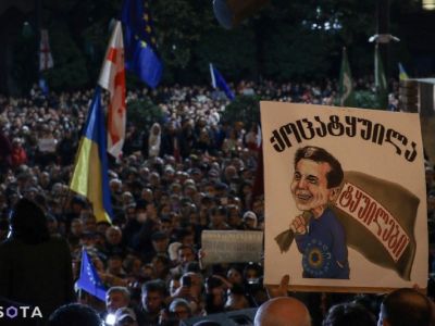 Митинг в Тбилиси против фальсификации итогов парламентских выборов. Фото: Башир Китачаев / SOTA Митинг в Тбилиси против фальсификации итогов парламентских выборов. Фото: Башир Китачаев / SOTA