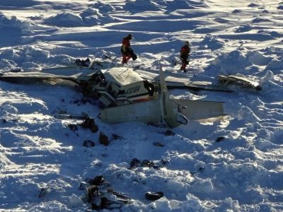 Место крушения самолета на западе Аляски. 7 февраля 2025. Фото: U.S. Coast Guard Место крушения самолета на западе Аляски. 7 февраля 2025. Фото: U.S. Coast Guard