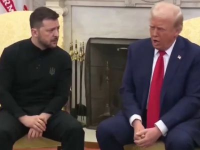 Владимир Зеленский и Дональд Трамп, 28.02.25. Скрин видео t.me/banksta Владимир Зеленский и Дональд Трамп, 28.02.25. Скрин видео t.me/banksta
