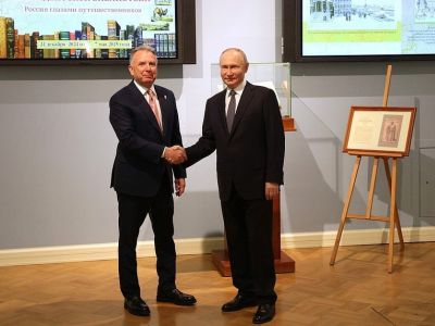 Владимир Путин и Стив Уиткофф, Санкт-Петербург, 11.04.25. Фото: t.me/stormdaily