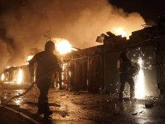 Последствия ударов по Киеву. Фото: ДСНС по Киеву
