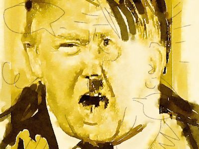 Трамп и Гитлер. Источник: https://commons.wikimedia.org/wiki/File:Klashorst%2827442938323%29.jpg Трамп и Гитлер. Источник: https://commons.wikimedia.org/wiki/File:Klashorst%2827442938323%29.jpg