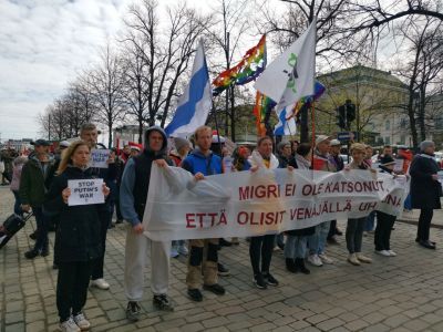 Первомайская демонстрация в Хельсинки. Фото: Ю.Щербачев