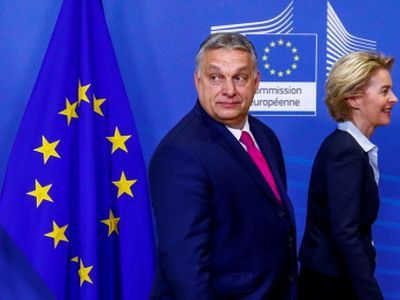 Евросоюз и Венгрия. Фрагмент фото: rt.com Евросоюз и Венгрия. Фрагмент фото: rt.com