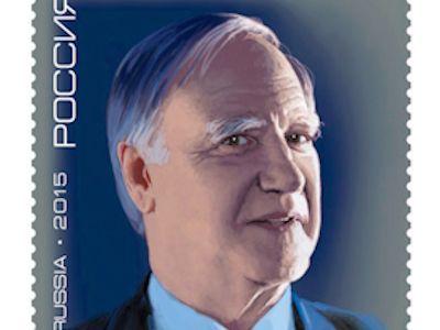 Сергей Капица на почтовой марке. Источник:wikipedia.org