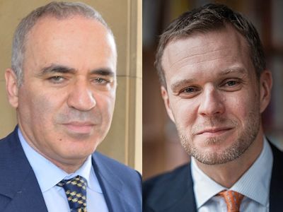 Гарри Каспаров и Габриэлюс Ландсбергис