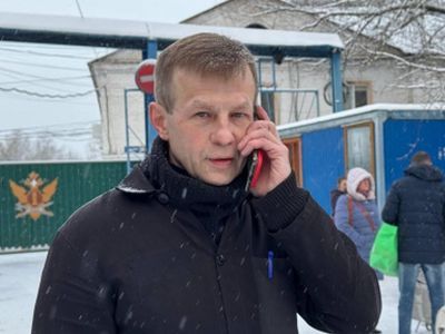 Евгений Урлашов на выходе из колонии. Фото: МСК1.Ru