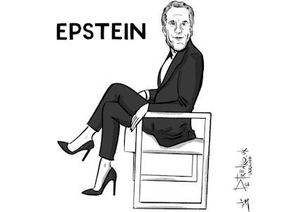 Эпштейн. Карикатура А.Петренко: t.me/PetrenkoAndryi
