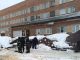 Обрушение козырька со снегом. Фото: МЧС