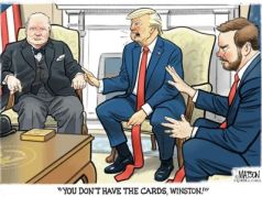 "У тебя нет карт, Уинстон!". Художник Р. Дж. Мэтсон (R.J. Matson)