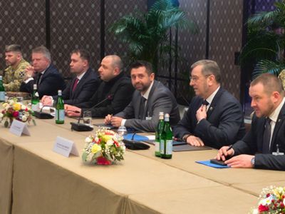 Украинская делегация. Фото: rtvi.com