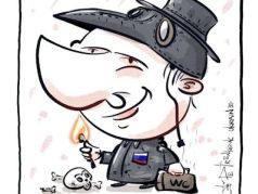 Чумной царь России. Карикатура А.Петренко: t.me/PetrenkoAndryi