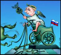 Сбежавшая квадрига. Карикатура: kasparov.org Сбежавшая квадрига. Карикатура: kasparov.org